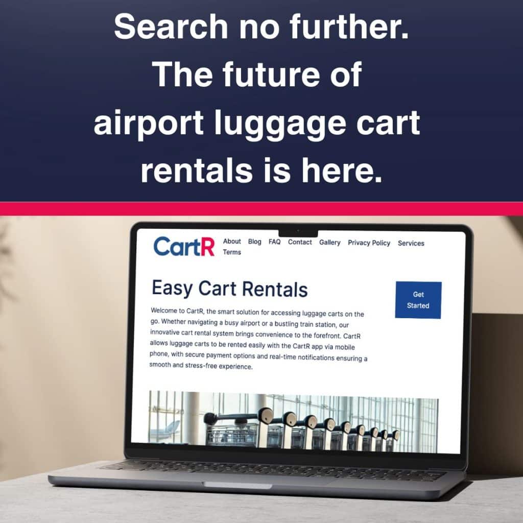 CartR luggage cart rentals made easy